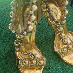 Gold Goddess heel sandals